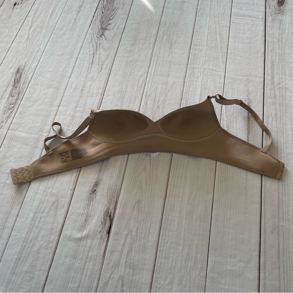 Warners All You Need T Shirt Bra Women’s 34C Tan Wireless Lightly Lined Comfort - Picture 7 of 11